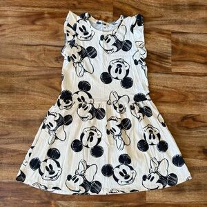 H&M Black and White Mickey Mouse Sundress